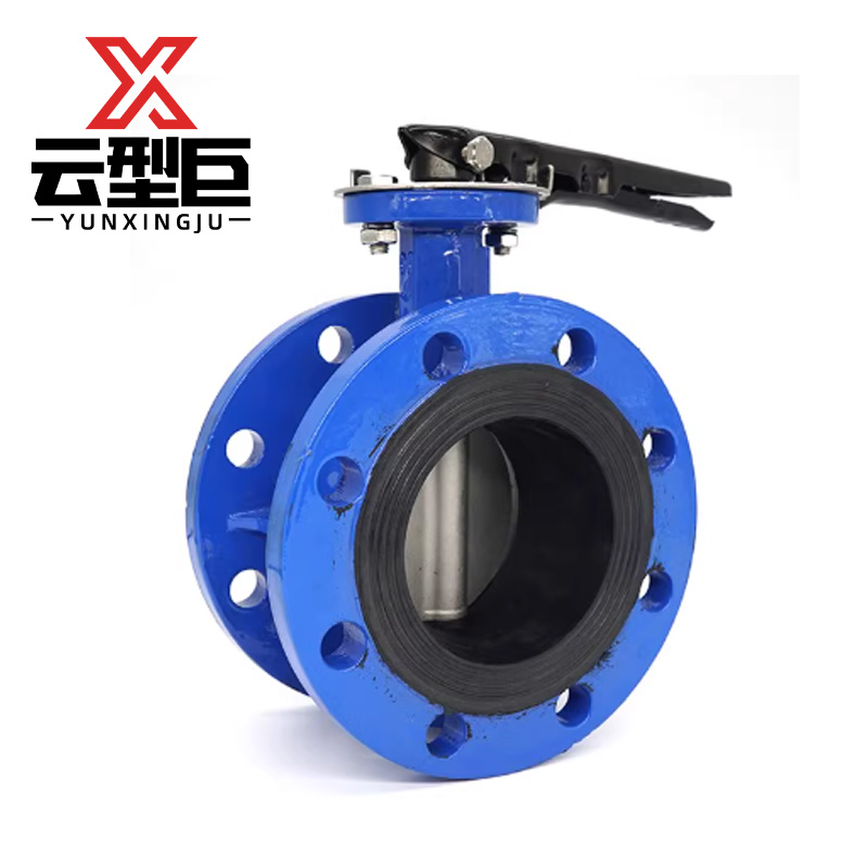 云型巨 手柄法兰蝶阀 D41X-16/DN150 个高清大图