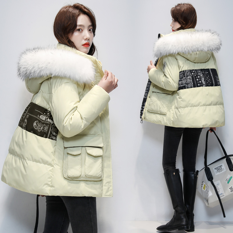 免费试穿 2024冬季雪中鹅羽绒服女新中长款小个子连帽时尚休闲白鸭绒品牌外套羽绒服女冬季中长款时尚连帽洋气修身大码外套 兰灰 XL