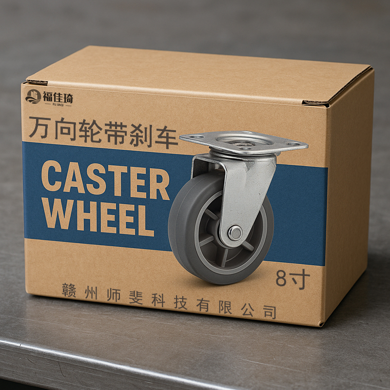福佳琦 万向轮带刹车 8寸/个高清大图