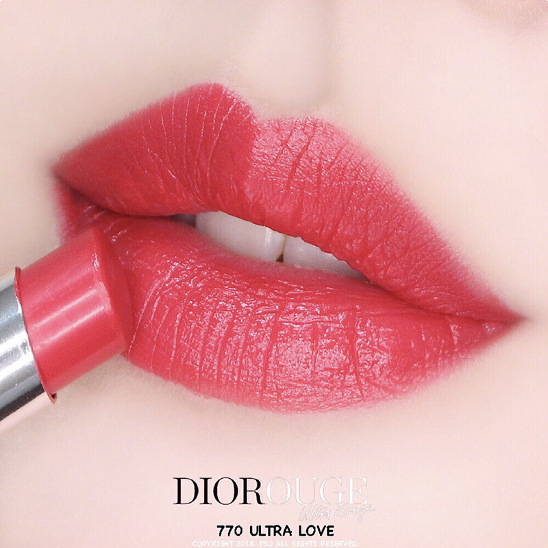 Dior迪奥口红 770 #玫红色 3.2g 「超惹火红管口红唇膏」 2018年秋季新品限量显色