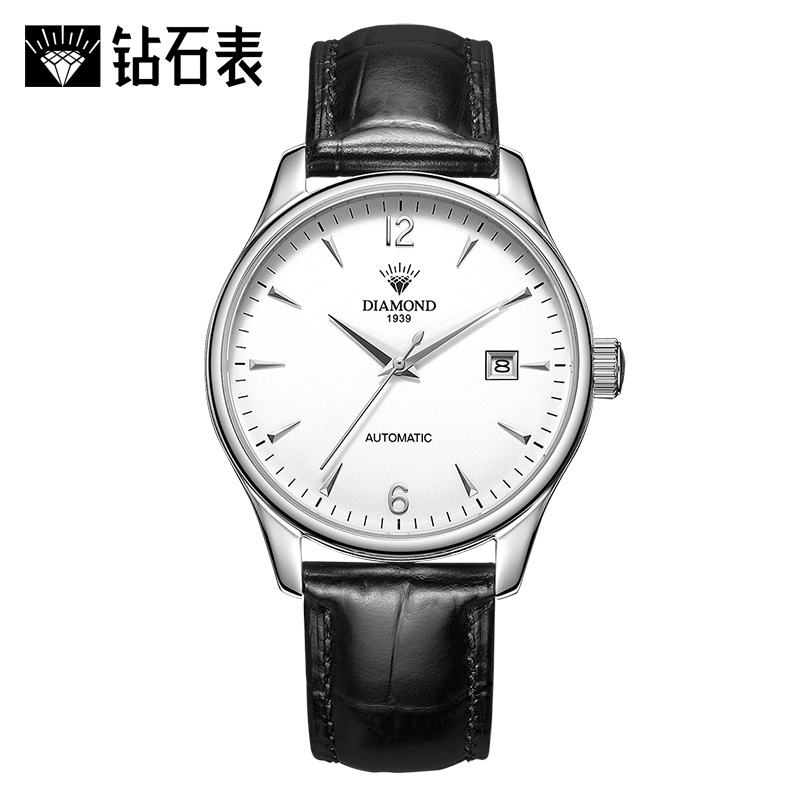 上海钻石牌diamond手表星月系列男自动机械表男表时尚休闲日历3130