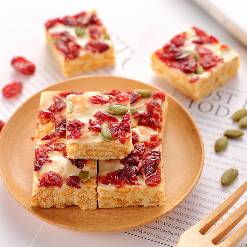 [39任选12件/69任选24件]刻凡[雪花酥紫薯味100g*1盒]盒装牛轧奶芙饼干零食办公休闲看剧零食高清大图