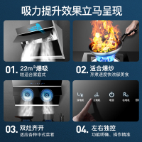 创维CXW-298-Y6抽油烟机直流变频家用大吸力厨房侧吸式脱排吸油烟机自动清洗