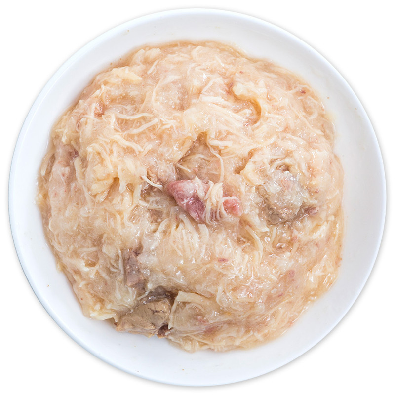 顽皮Wanpy宠物零食幼犬(活力营养)鲜封包鸡肉+牛肉配方80g*10