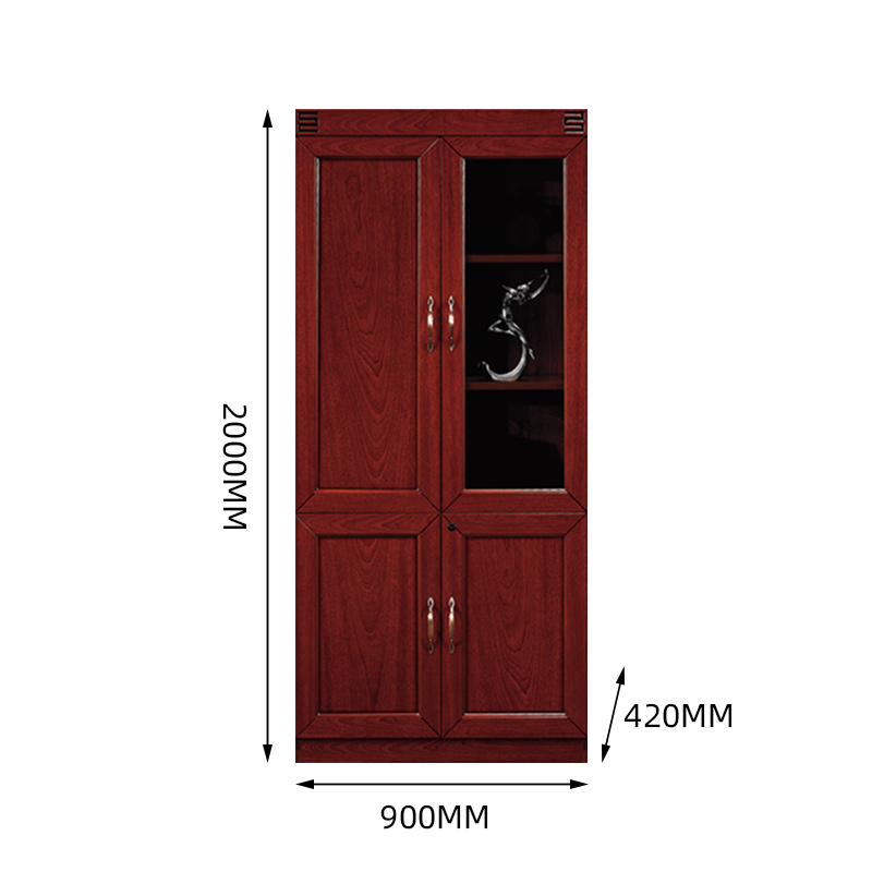 初嘉(CJ)CJ4052410 木质文件柜 二门 900*420*2000mm(单位:台)高清大图