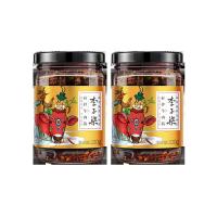 李子柒 杏鲍菇香辣牛肉酱拌下面拌饭拌面拌饭酱辣椒酱下饭220g*2瓶
