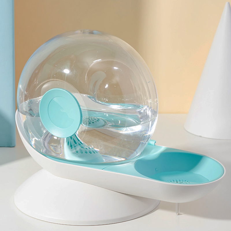 M-PETS猫咪饮水机食盆不插电自动循环饮水器猫喝水碗宠物喂食喂水神器-清新蓝高清大图