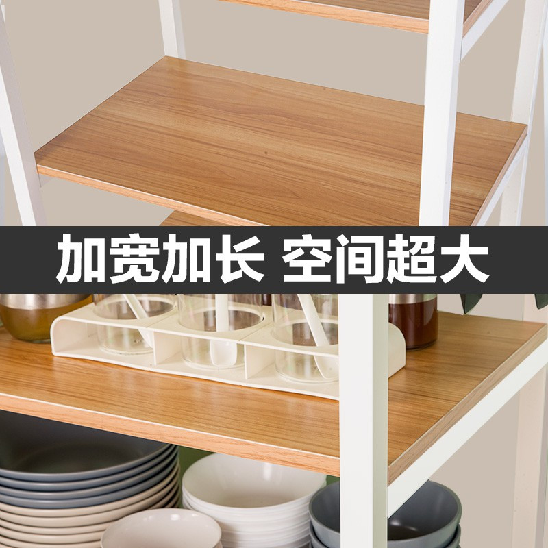 家用厨房置物架落地多层储物架微波炉架烤箱架锅架收纳架调料架子收纳层架 三维工匠