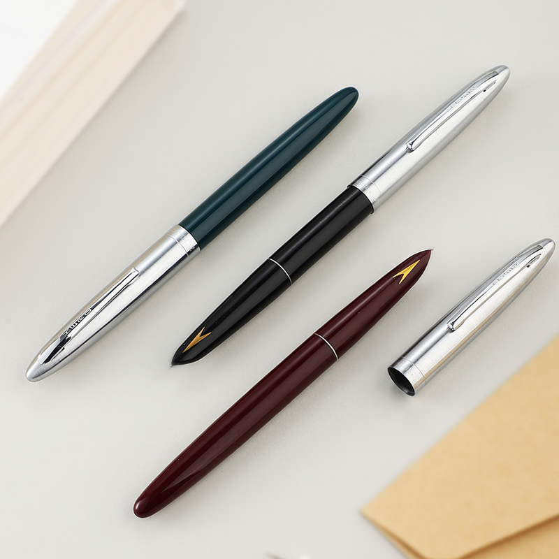 hero英雄钢笔3292老式复古经典英雄牌铱金笔学生练字男女挤捏吸墨