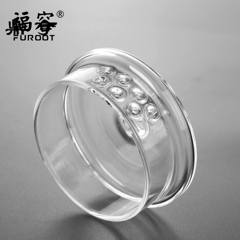 鼎亨花茶具加厚耐高温玻璃泡茶壶绿茶过滤茶壶配两杯家用茶具套装
