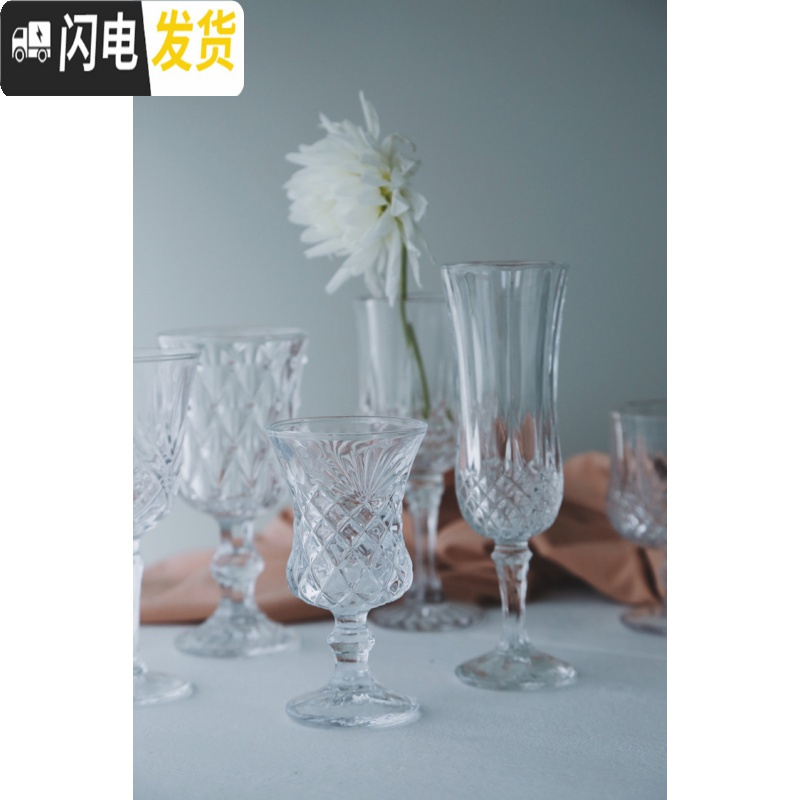 三维工匠ovey油画里的复古玻璃水晶红酒杯香槟杯 中号款200