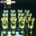 三维工匠玻璃 子弹杯 白酒杯 酒杯套装 家用 小酒杯 一口杯 小酒盅 酒壶 60ml平底子弹杯12只