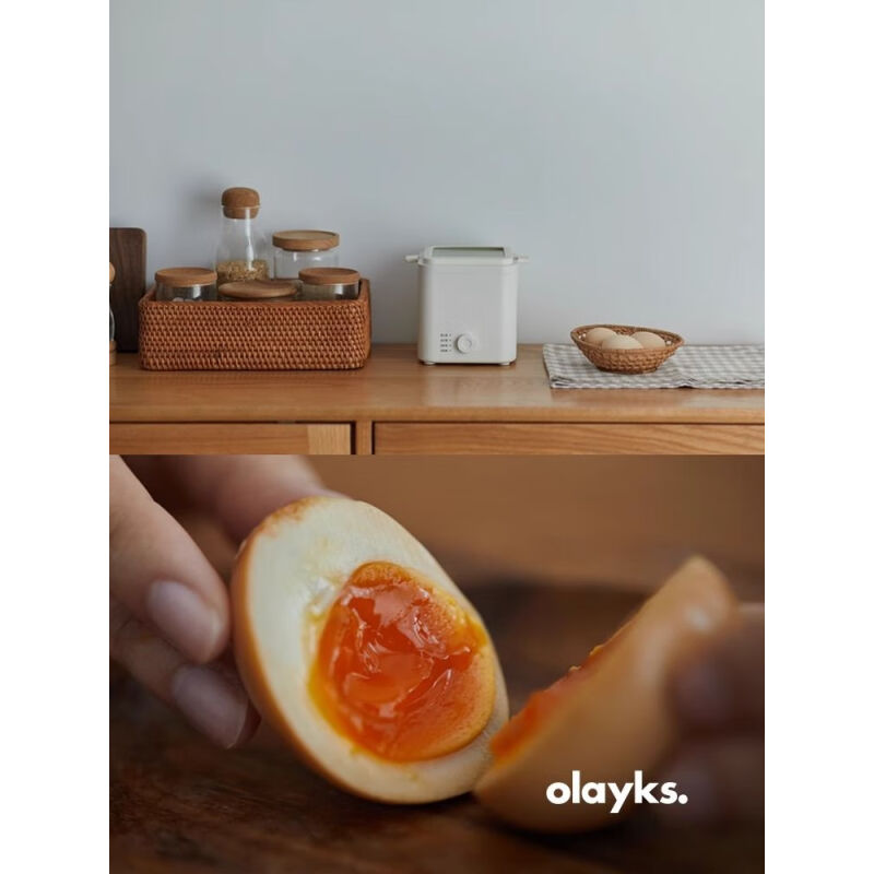 欧莱克(olayks)煮蛋器蒸蛋器自动断电家用多功能煮蛋神器小型早餐机温泉蛋 单层 ZDQ00401双层蒸蛋器电子款高清大图