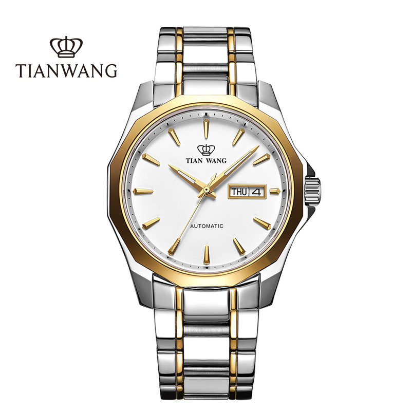 天王表手表男 山河系列 正品防水自动机械表 商务休闲男士手表男表GS51018