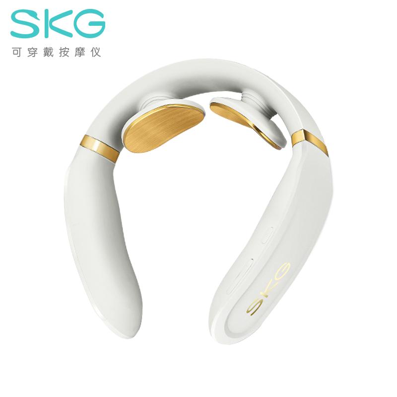 SKG颈椎按摩仪热敷智能脖子护颈仪颈部按摩仪K6(珠光白)