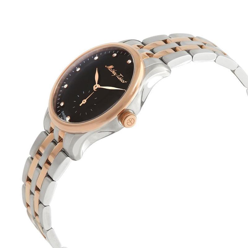 天梭tissot女士edmond金属不锈钢黑色表盘手表商务休闲时尚百搭运动