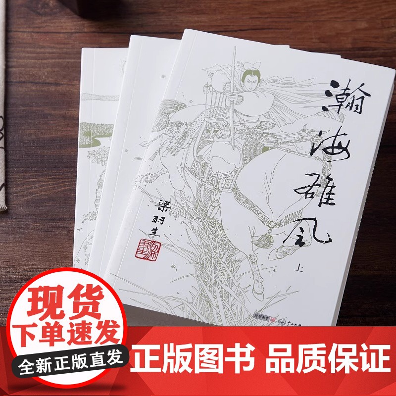 [央视网]新版 梁羽生作品集 瀚海雄风 42-44 全三册卢廷光插画版 经典文学作品集 玄幻武侠小说金庸古龙齐名 LS高清大图