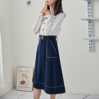 唐狮新款半身裙女时尚休闲通勤套上衣裙子女