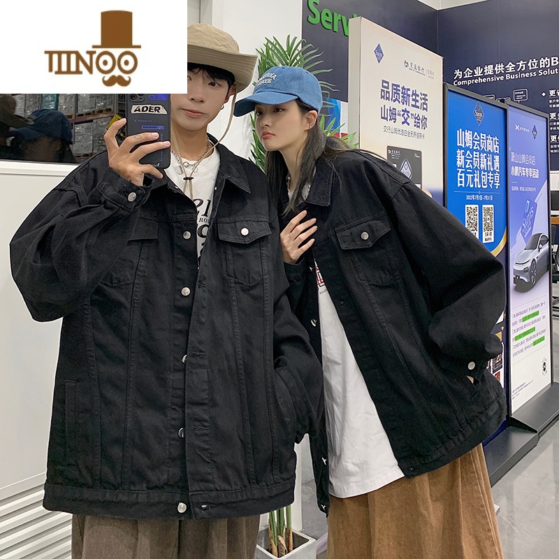 YANXUroora情侣装感牛仔外套男款潮牌小众设计超火大码夹克高清大图