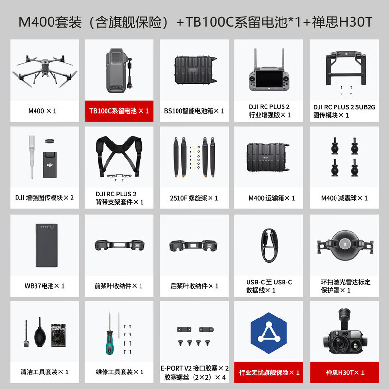 大疆(DJI)无人机 经纬Matrice 400 高清航拍 中型旗舰测绘巡检无人机[系留电源+禅思]高清大图