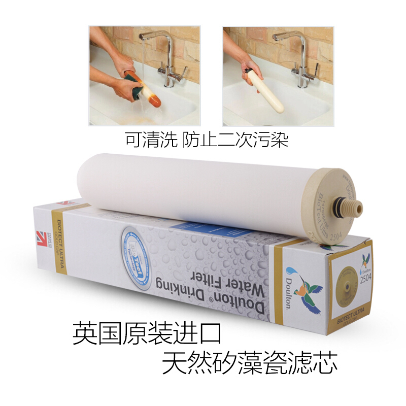 Doulton道尔顿台下净水器家用直饮高端厨房净水HISM12拉丝不锈钢