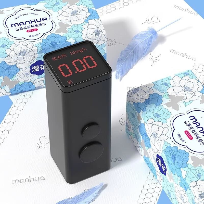 漫花抽纸山茶花400张加厚大尺寸卫生纸实惠整箱批发家用面巾纸厕所纸高清大图