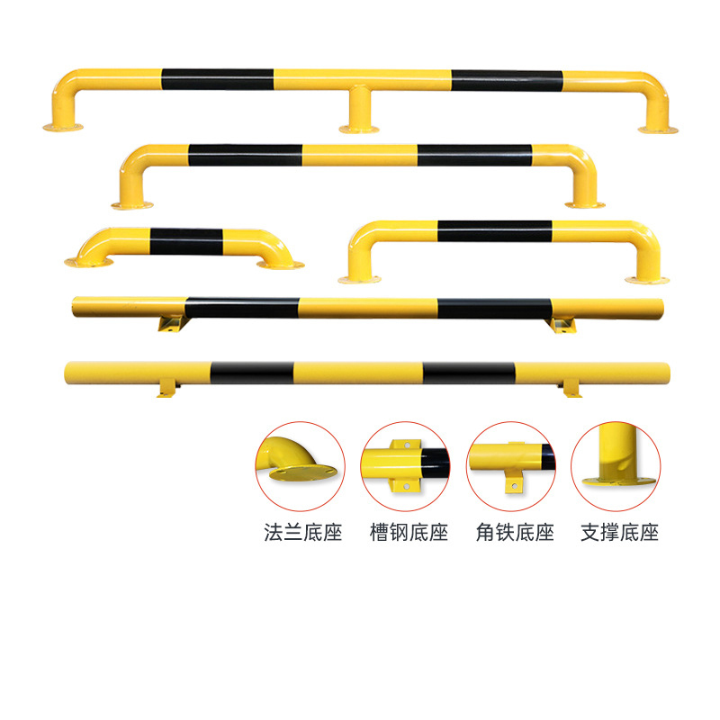 钢管挡车器车位防撞护栏车位限位器 2米长槽钢10高2.0厚黄黑