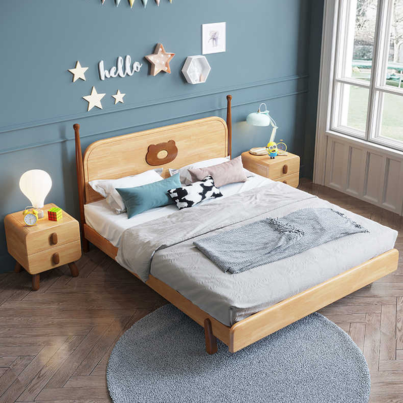 臻远zysmc62现代简约实木床儿童床15米儿童床