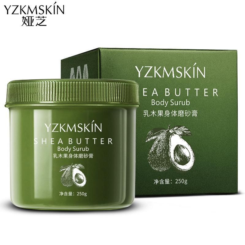 乳木果磨砂膏250g [新品]乳木果身体磨砂膏 网红深层清洁去角质鸡皮保湿去死皮膏