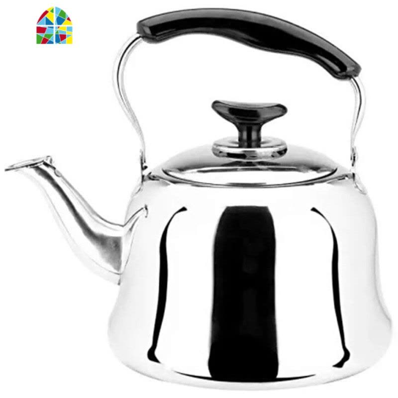 加厚不锈钢烧水壶鸣音笛煤气电磁炉大容量家用开水壶小茶壶 FENGHOU 5L美式加厚鸣音图片