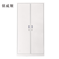 MINGWEISHUN铭威顺加厚二门钢制更衣柜员工柜铁皮职工储物柜带锁存包柜鞋柜