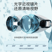 泳镜防水防雾高清近视度数男女士专业游泳眼镜潜水装备泳帽套装备