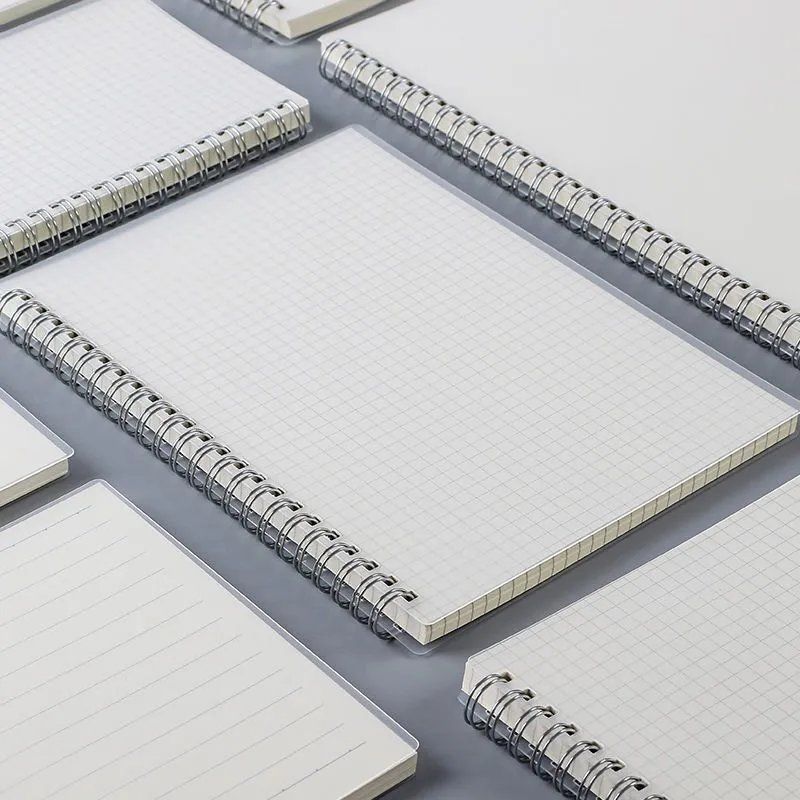 pp线圈网格本b5简约高中大学生课堂笔记本子考研方格错题本格子本 a6
