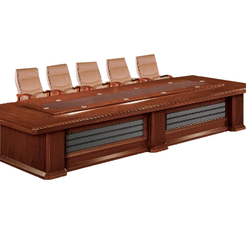 大央会议桌H-60819 6000W*2000D*760H 办公家具会议桌长方形大型长桌简约现代会议室洽谈桌高清大图