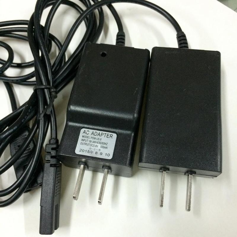 厦门佰伦斯电子称原装充电器5.8V 两孔充电线150KG台秤充电电源线 黑色 佰伦斯5.8V充电器