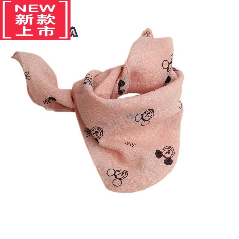 可莉允.儿童棉麻围巾夏季薄款宝宝婴儿方巾三角口水巾防晒丝巾围脖男女毛巾图片