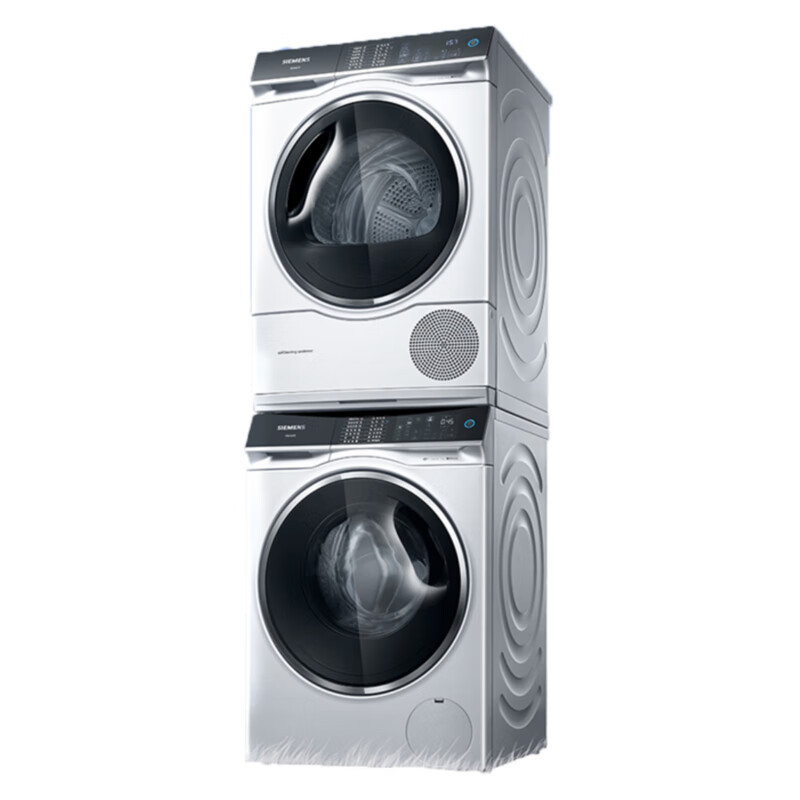 西门子 WM14U7B8HW+WQ56U4D80W全自动洗衣机+热泵干衣超氧高清大图