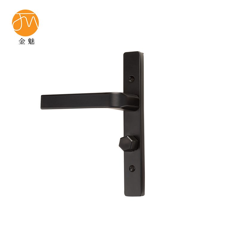 金魅 玻璃门锁 黑色125孔配小25锁舌 个高清大图