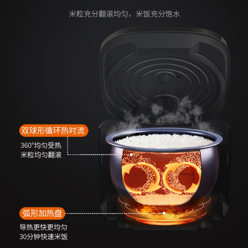 九阳微电脑智能电饭煲 F30FY-F585高清大图