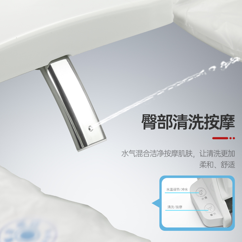 沐牌自动换套马桶盖转转垫智能即热冲洗喷洗水洗加热电动走纸一次性换膜高清大图