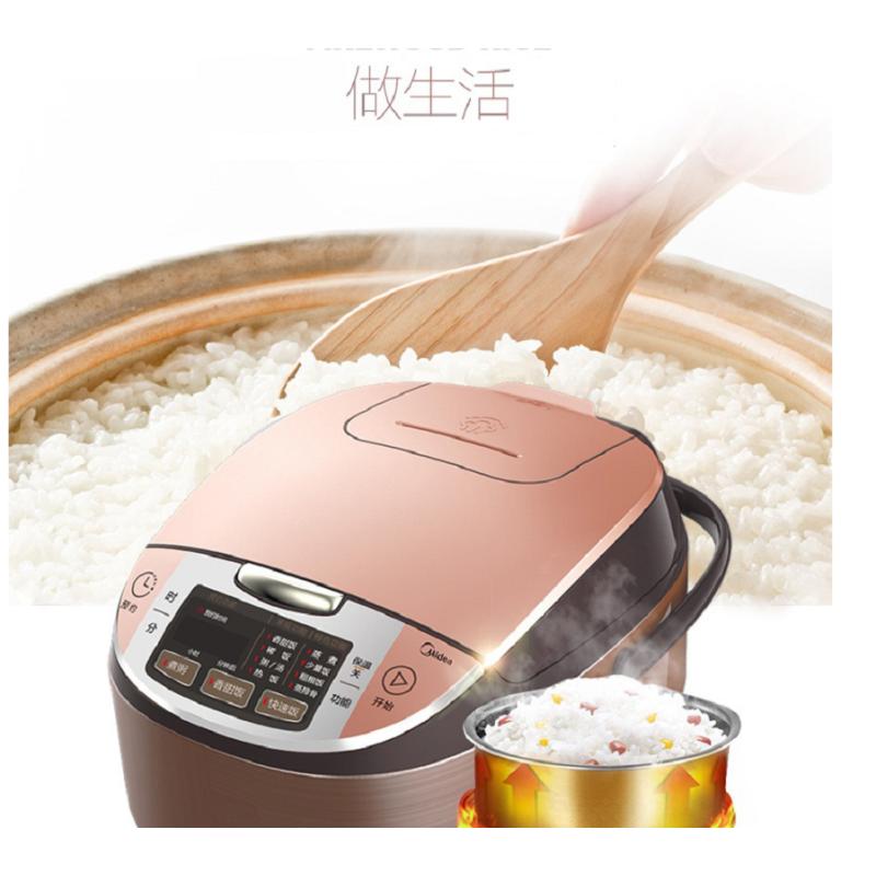 美的MB-HS4072家用智能大功率电饭煲精铁鼎釜第三代涡轮蒸汽阀IH电磁加热美的电饭煲 合金内胆 4L N
