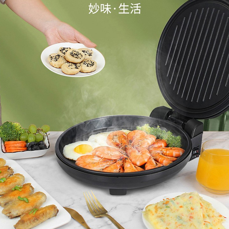 九阳电饼铛双盘加热悬浮设计自由开合节能省电JK30-GK651高清大图