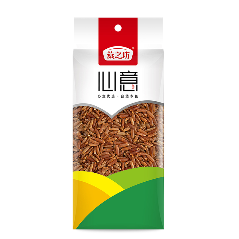 燕之坊月牙红米早餐粥材料新米五谷杂粮糙米袋装430g