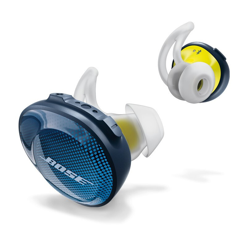 博士(BOSE) SoundSport® Free 无线耳机-午夜蓝配柠檬黄