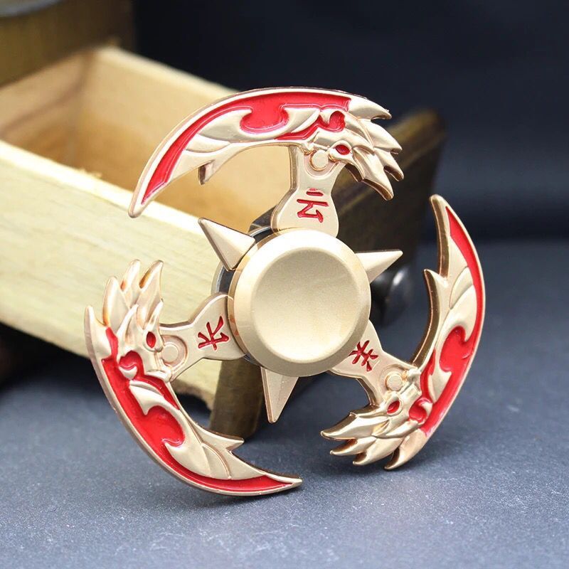 荣耀指尖陀螺玩具赵子龙李白李元芳诸葛亮手指陀螺三叶减压