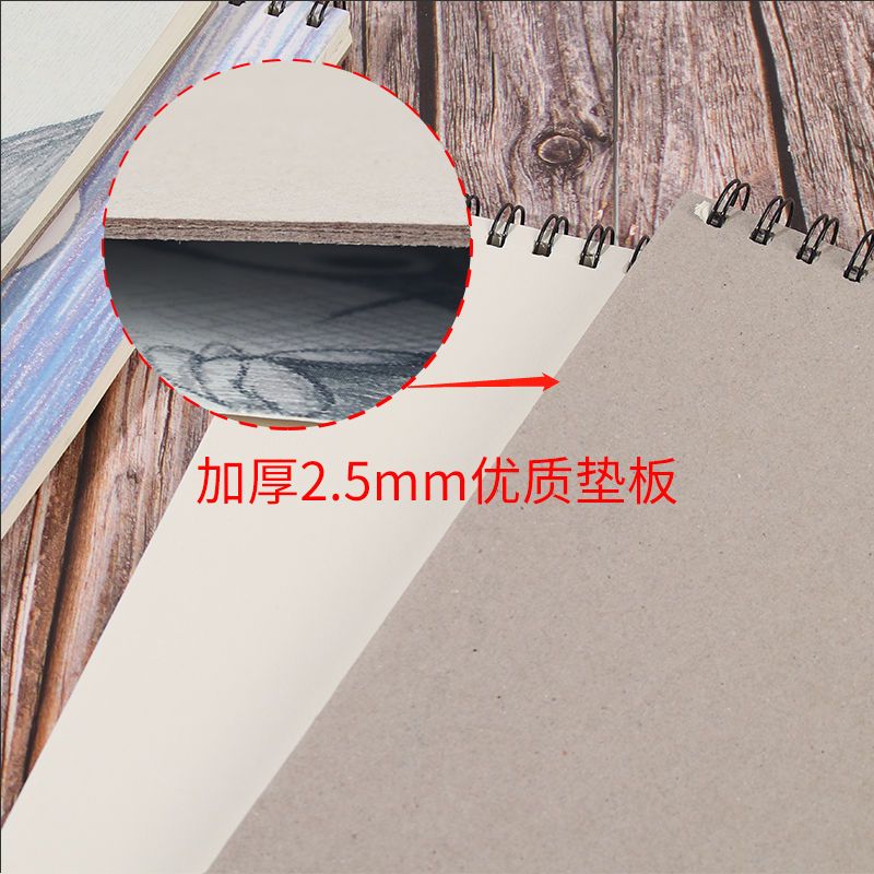 送8k素描本加厚硬底板可爱彩铅本a4美术画画本手绘本