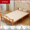苏宁放心购折叠床竹床单人双人午休简易午睡实木板成人家用1.2米1.5硬板凉床A-STYLE家具