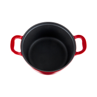德国菲仕乐Fissler Calen食色系列20cm铸铁珐琅锅汤锅红色