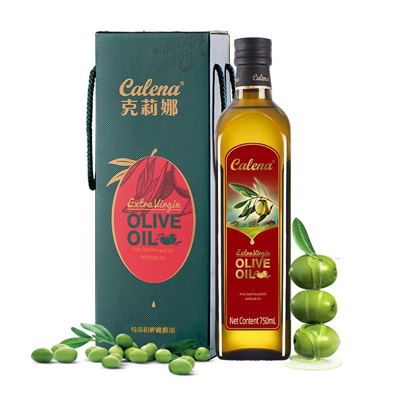 克莉娜 西班牙进口食用油 特级初榨橄榄油750ml*1瓶礼盒高清大图