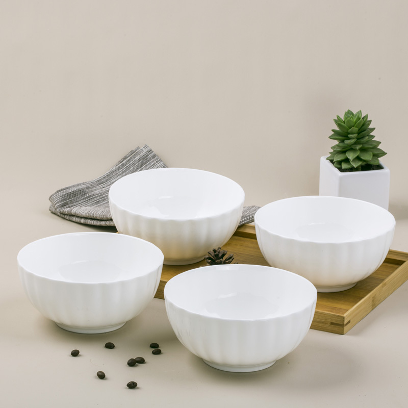 斯凯绨(Sky Top) 餐具套装陶瓷骨瓷碗盘碟纯白8头南瓜形